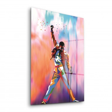 Decovetro Queen Freddie Mercury Tablo illüstrasyon 30x40 cm