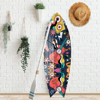 Decovetro ST 4018 Dekoratif Cam Sörf Tahtası 33x100 Cm