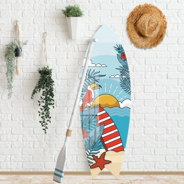 Decovetro ST 4022 Dekoratif Cam Sörf Tahtası 33x100 Cm