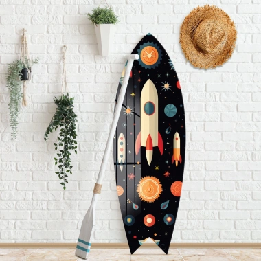 Decovetro ST 4043 Dekoratif Cam Sörf Tahtası 33x100 Cm