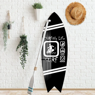 Decovetro ST 4049 Dekoratif Cam Sörf Tahtası 33x100 Cm