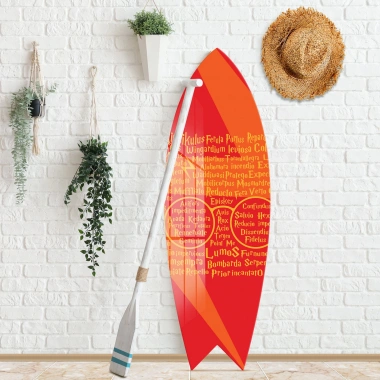 Decovetro ST 4056 Dekoratif Cam Sörf Tahtası 33x100 Cm