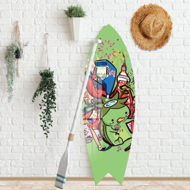 Decovetro ST 4059 Dekoratif Cam Sörf Tahtası 33x100 Cm