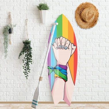 Decovetro ST 4067 Dekoratif Cam Sörf Tahtası 33x100 Cm