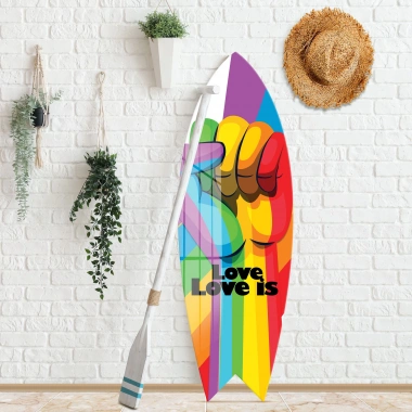 Decovetro ST 4069 Dekoratif Cam Sörf Tahtası 33x100 Cm