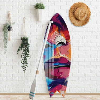 Decovetro ST 4090 Dekoratif Cam Sörf Tahtası 33x100 Cm