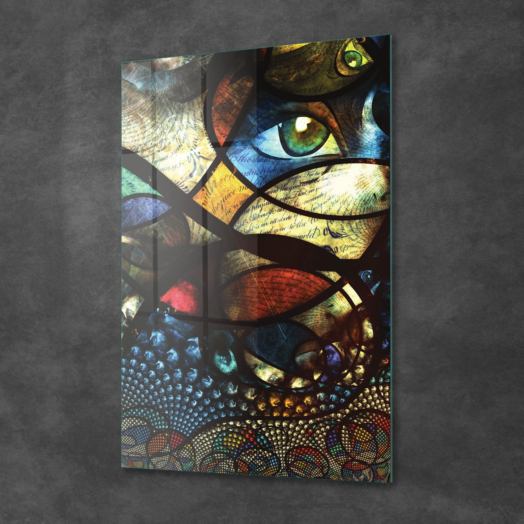Decovetro Cam Tablo Karışık Desenli 30x40 cm
