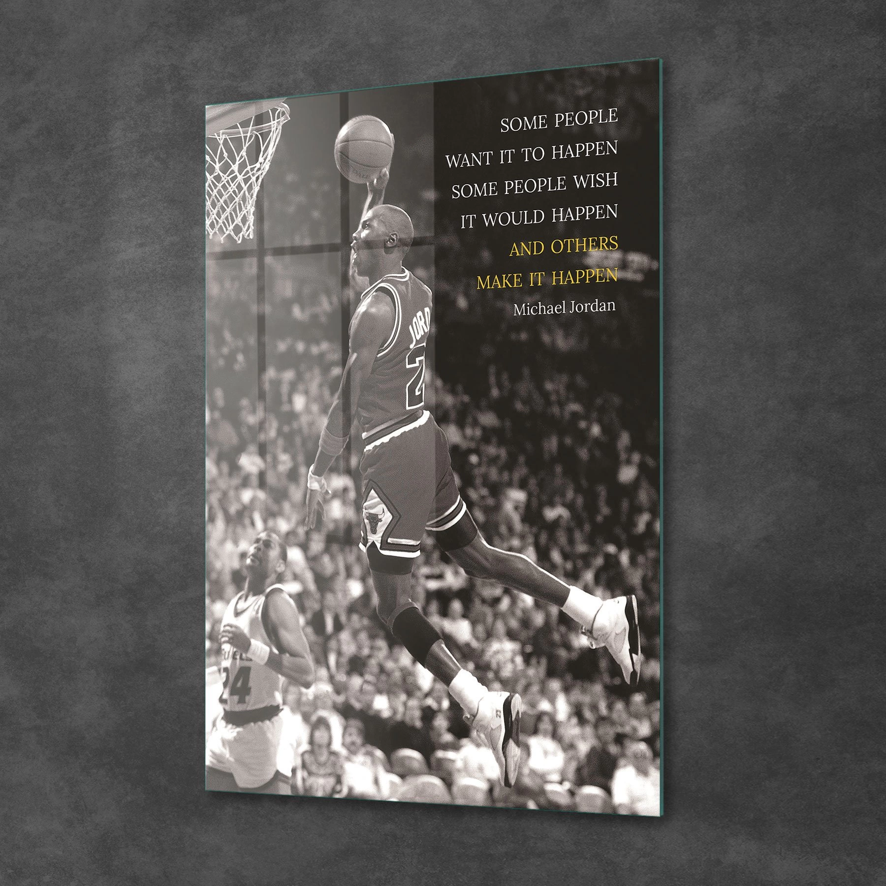 Decovetro Cam Tablo Michael Jordan Motivational 30x40 cm