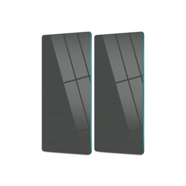 Decovetro Cam Kahve Sofra Sunum Tablası 2li Set Ral Füme Renkli 30 x 15 Cm