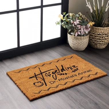 Decovetro Kişiye Özel Paspas Diş Hekimi 40 x 60 Cm