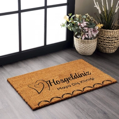 Decovetro Kişiye Özel Paspas Diş Hekimi 40 x 60 Cm