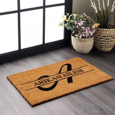 Decovetro Kişiye Özel Paspas Hoşgeldiniz Desenli 40 x 60 Cm