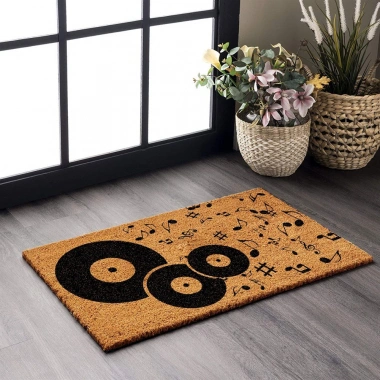 Decovetro Paspas Müzik Desenli Kapı Önü Paspası40 x 60 Cm