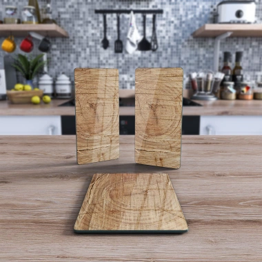 Decovetro Cam Sunum Servis Tabağı 3lü Dikdörtgen Set 1112