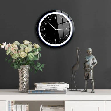 Decovetro Cam Duvar Saati Yuvarlak 1019 30 x 30 Cm