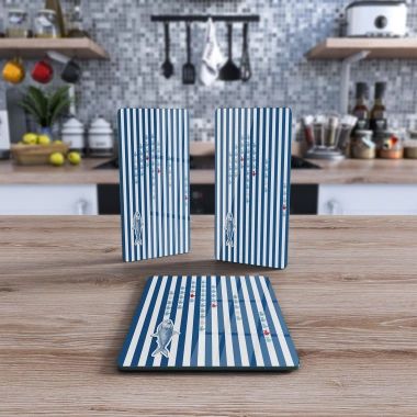 Decovetro Cam Sunum Servis Tabağı 3lü Dikdörtgen Set 1056