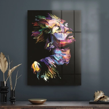 Decovetro Cam Tablo Abstract Kadın Portresi 70x100 cm