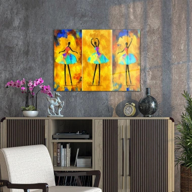 Decovetro Cam Tablo Bale Yapan Kadınlar 50x70 cm