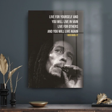 Decovetro Cam Tablo Bob Marley 70x100 cm