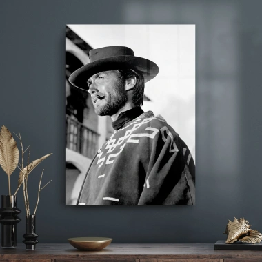Decovetro Cam Tablo Clint Eastwood 70x100 cm