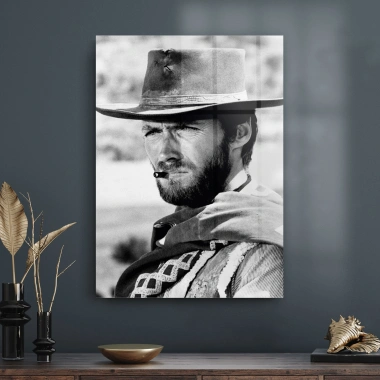 Decovetro Cam Tablo Clint Eastwood 70x100 cm