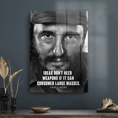 Decovetro Cam Tablo Fidel Castro 50x70 cm