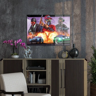 Decovetro Cam Tablo Gamer Room Backround 50x70 cm