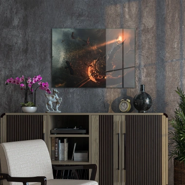 Decovetro Cam Tablo Lotr Battle Of Mordor 50x70 cm