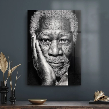 Decovetro Cam Tablo Morgan Freeman 50x70 cm