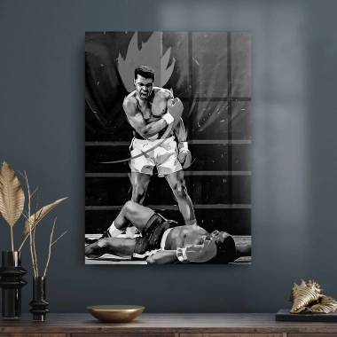 Decovetro Cam Tablo Muhammed Ali 50x70 cm