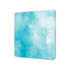 Decovetro Cam Sunum Servis Tabağı Kare Mavi Bulut Desenli 30 x 30 Cm