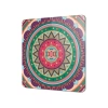 Decovetro Cam Sunum Servis Tabağı Kare Mandala 5 Desenli