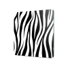 Decovetro Cam Sunum Servis Tabağı Kare Zebra Desenli