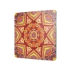 Decovetro Cam Sunum Servis Tabağı Kare 1297 Mandala Desenli