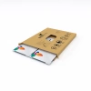 Decovetro Cam Kahve Sofra Sunum Tablası 2li Set Mavi Geometrik Çizgi Desenli 30 x 15 Cm