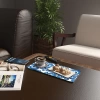 Decovetro Cam Kahve Sofra Sunum Tablası 2li Set Nazar Boncukları Desenli