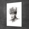 Decovetro Atatürk Cam Tablo Özel çizim 30x40 cm