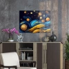 Decovetro Cam Tablo Abstract Renkli Dalgalar 70x100 cm