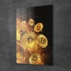Decovetro Cam Tablo Bitcoin Gold 70x100 cm