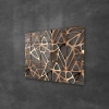 Decovetro Cam Tablo Geometrik Gold Rose 70x100 cm