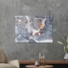 Decovetro Cam Tablo Gri Mermer Desenli 50x70 cm