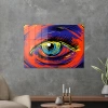 Decovetro Cam Tablo Red Colour Eye 50x70 cm