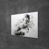 Decovetro Cam Tablo Siyah Beyaz At 30x40 cm