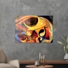 Decovetro Cam Tablo Soyut Dalgalı Göz 50x70 cm