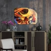 Decovetro Cam Tablo Soyut Dalgalı Göz 70x100 cm