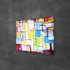 Decovetro Cam Tablo Soyut Geometrik Çizgiler 50x70 cm