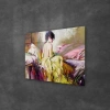 Decovetro Cam Tablo Yağlı Boya Kadın Renkli 70x100 cm