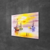 Decovetro Cam Tablo Yağlı Boya Kayık Limanı 30x40 cm