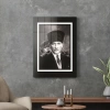 Decovetro Kalpaklı Atatürk Cam Tablo 30x40 cm