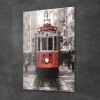 Decovetro Tramvay Şehir Manzarası Cam Tablo 30x40 cm